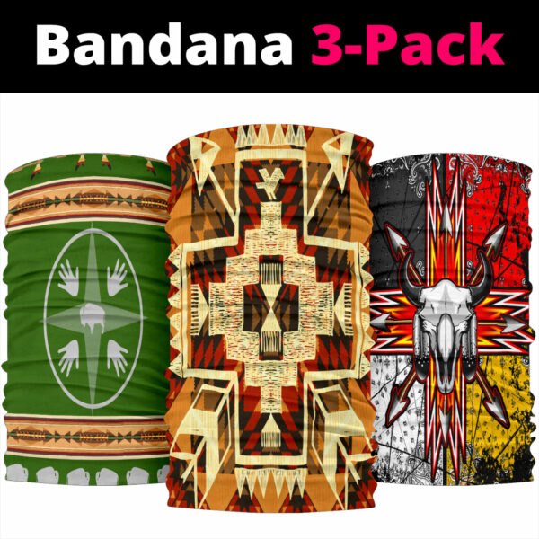 arrows pattern native american bandana 3 pack new