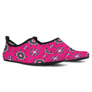 as0002 pattern pink neon aqua shoes 1
