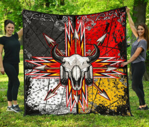 bison arrow native american premium quilt