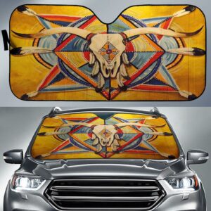 bison yellow native american auto sun shades no link