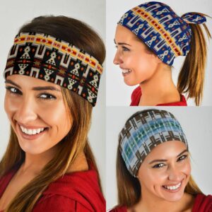 black tribe border native american prints bandana 3 pack