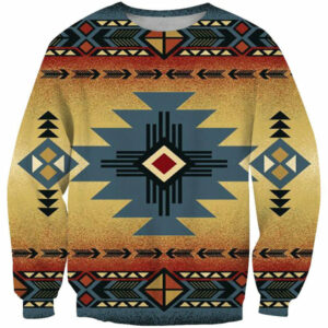 blue diamond triangles native american 3d sweatshirt 1