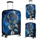 blue galaxy dreamcatcher native american luggage covers