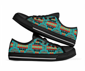 blue native tribes native american low tops shoes 1