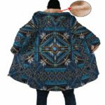 Blue Pattern Native Dream Cloak