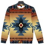 blue pearl pattern 3d sweatshirt