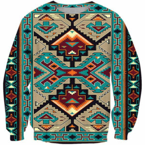 blue tribe design native american 3d sweatshirt 1