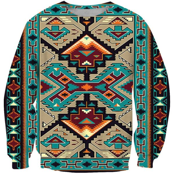 blue tribe design native american 3d sweatshirt