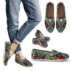 blue tribe pattern native american pride casual shoes