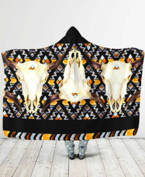 buffalo border hooded blanket