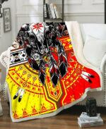 buffalo head fleece blanket