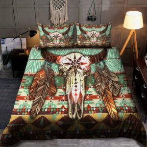buffalo pattern native american bedding set 1