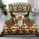 buffalo pattern native american bedding set