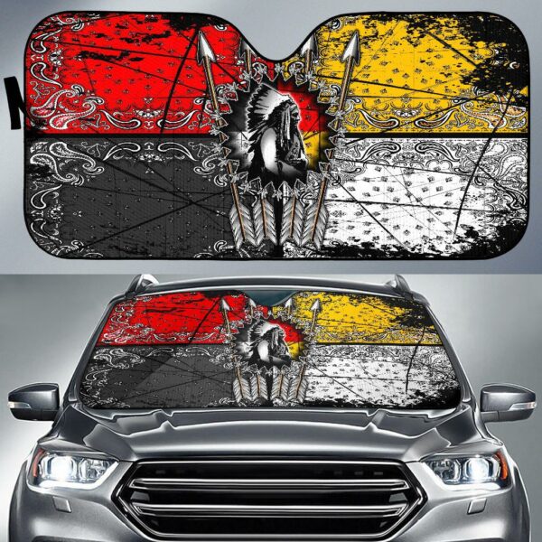 chief arrow native american pride auto sun shades