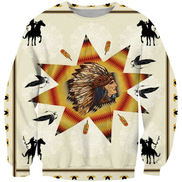 chief warriors native american 3d sweatshirt