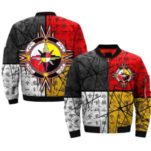 circle of courage native american bomber jacket jknative 0088