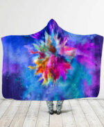 color hooded blanket