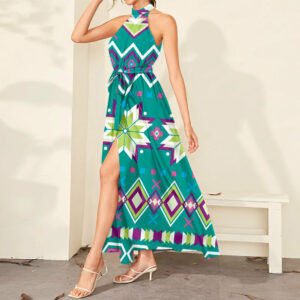 dmx30 pattern tribal native dress maxi ligation