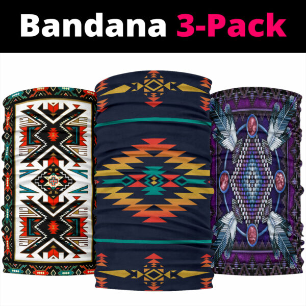 dyamond southwest mandala print bandana 3 pack new