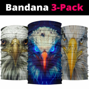 eagle 3d arts bandana 3 pack new