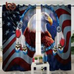 eagle native american pride living room curtain no link