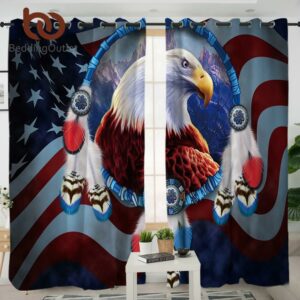 eagle native american pride living room curtain no link