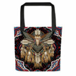 eagle pattern tote bag