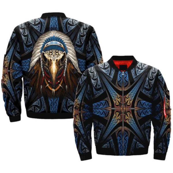 eagleskull american native bomber jacket jknative 0048