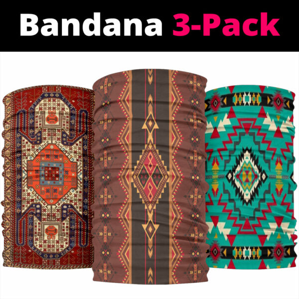 ethnic seamless pattern aztec bandana 3 pack new