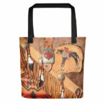 feather tote bag