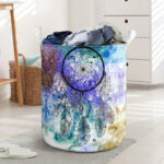 full color dream catcher laundry basket
