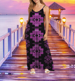 gb hw00077 tribe design native american maxi dress