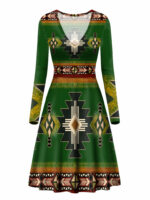 gb nat0001 01 southwest green symbol native american v long sleeve dress