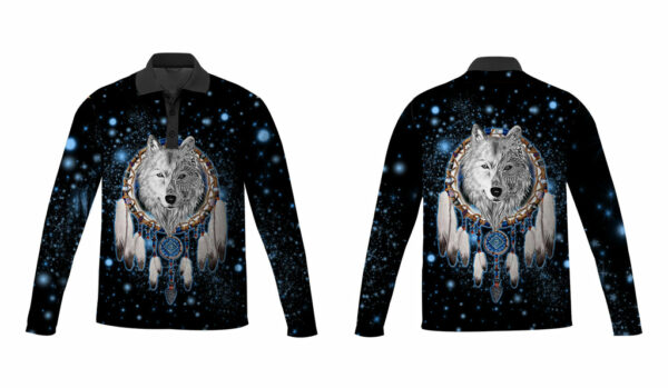 gb nat00010 02 galaxy dreamcatcher wolf 3d native american polo long sleeve