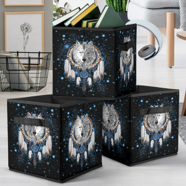 gb nat00010 02 galaxy dreamcatcher wolf 3d storage cube