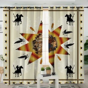 gb nat00011 01 tribe chief warriors native american living room curtain