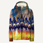 Warriors Native American 3D Fleece Hoodie