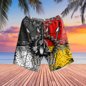 gb nat00015 chief arrow native american hawaiian shorts