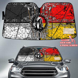 gb nat00015 pattern native american custom name auto sun shades