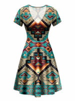 gb nat00016 culture design neck dress