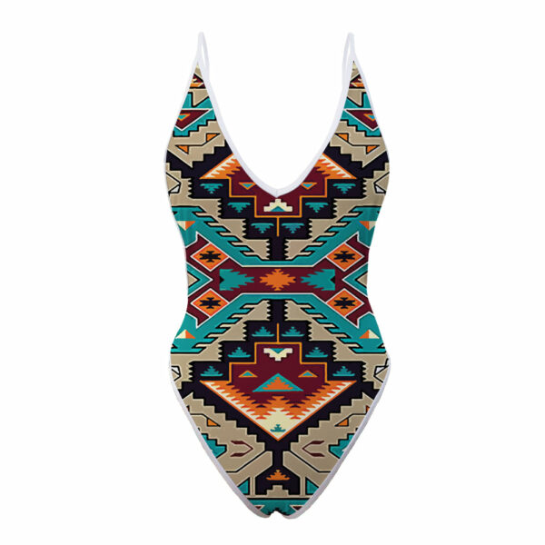 gb nat00016 native american culture design women s one piece high cut swimsuit