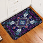 gb nat00023 01 naumaddic arts dark purple native american doormat