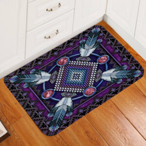 gb nat00023 01 naumaddic arts dark purple native american doormat