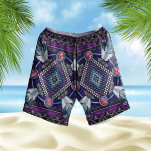 gb nat00023 03 naumaddic arts dark purple hawaiian shorts