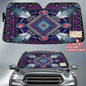 gb nat00023 03 pattern native american custom name auto sun shades