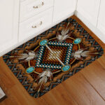 gb nat00023 04 mandala brown native american doormat