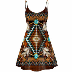 gb nat00023 04 mandala brown native american strings dress