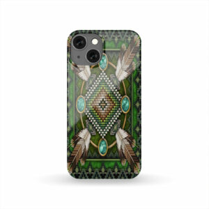 gb nat00023 pcas01 naumaddic arts green native american phone case 1