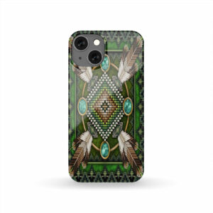 gb nat00023 pcas01 naumaddic arts green native american phone case