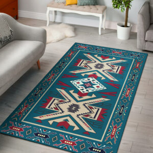 gb nat0003 arug01 blue pink pattern native american area rug